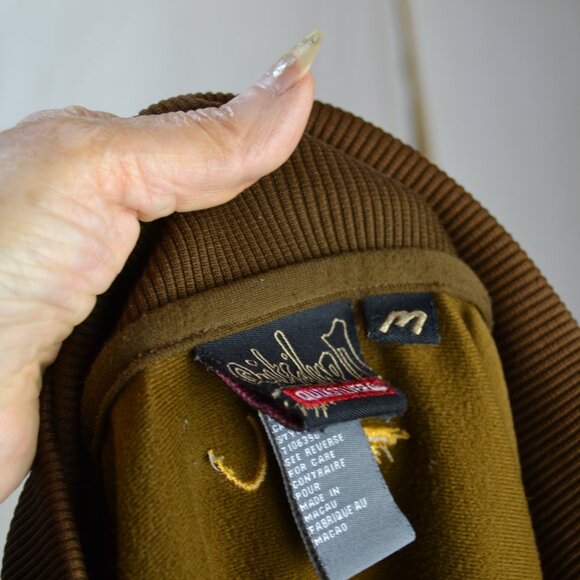 Art Deco Y2K Quicksilver Light Track Jacket size M Golf  outdoor cotton - Picture 8 of 9